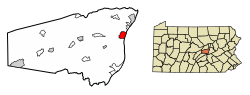 Snyder County Pennsylvania Incorporated and Unincorporated areas Selinsgrove Highlighted